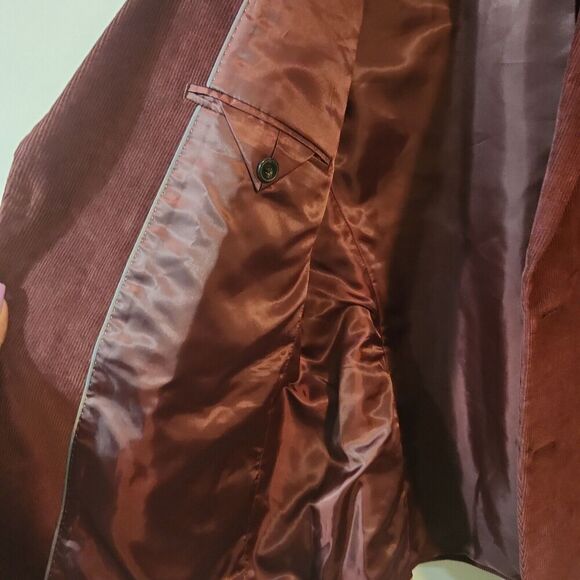 Michael Kors Men's 44R Blazer - Burgundy Brown | NWT - Picture 4 of 4